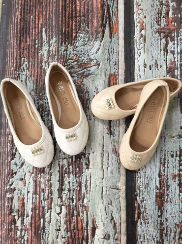 Cute Flower Girl Shoes with Pearls