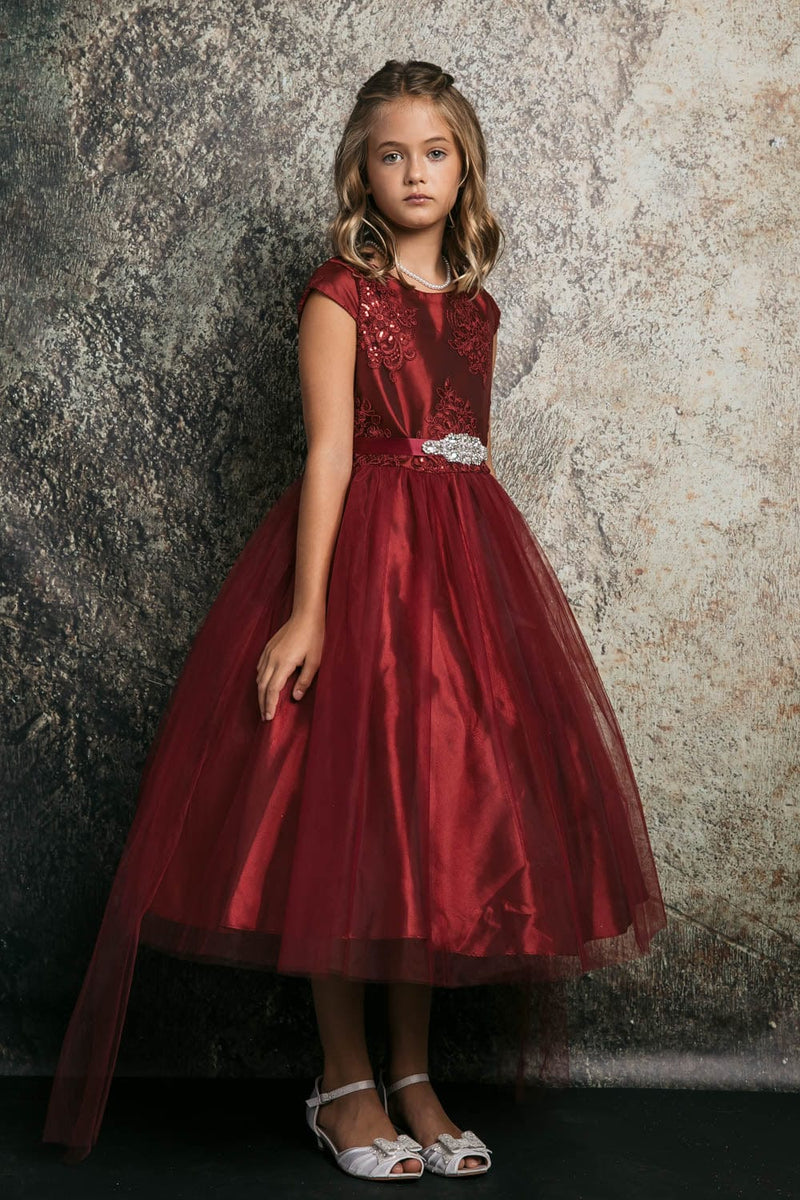 Burgundy petite formal on sale dresses