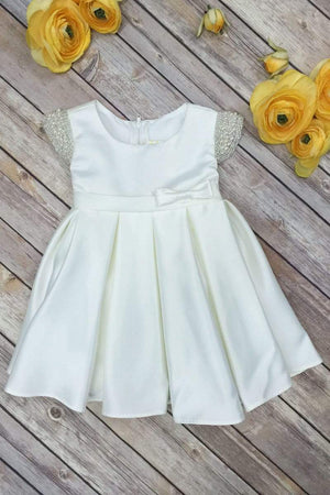 Elsie's Baby Dress-Ivory