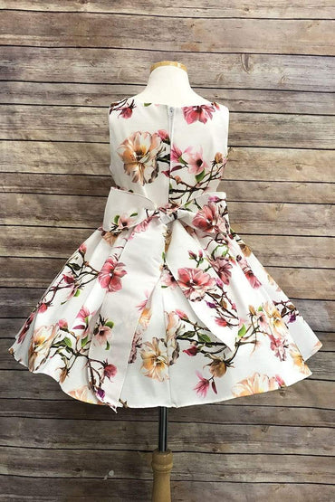 Lilian Dress Ivory Blush