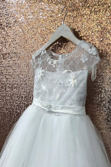 communion dresses Valery Dress- IVORY Petite Adele flower girl dresses