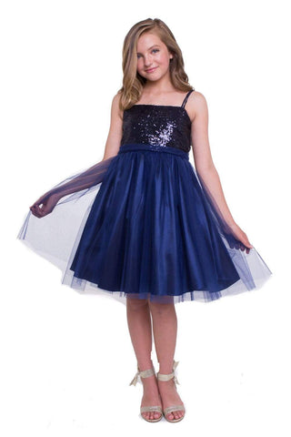 communion dresses Adele Dress-Navy vendor-unknown flower girl dresses