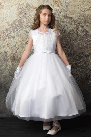 communion dresses Aurora Dress White vendor-unknown flower girl dresses