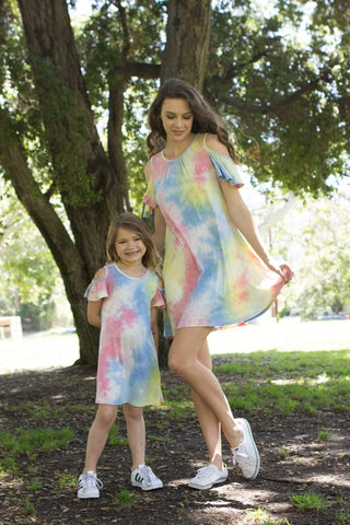 Chic cold shoulder dress.