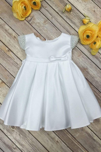 White Kids Dress, White Flower Girl Dress, Organza Dress, Luxury Dress,  Birthday Dress, | Organza dress, Kids white dress, White flower girl dresses