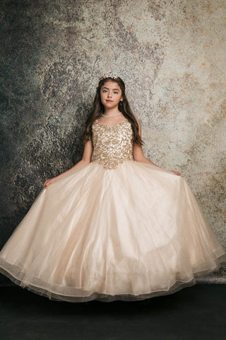 communion dresses Princess Sequin Embroidery Ball Gown Petite Adele flower girl dresses
