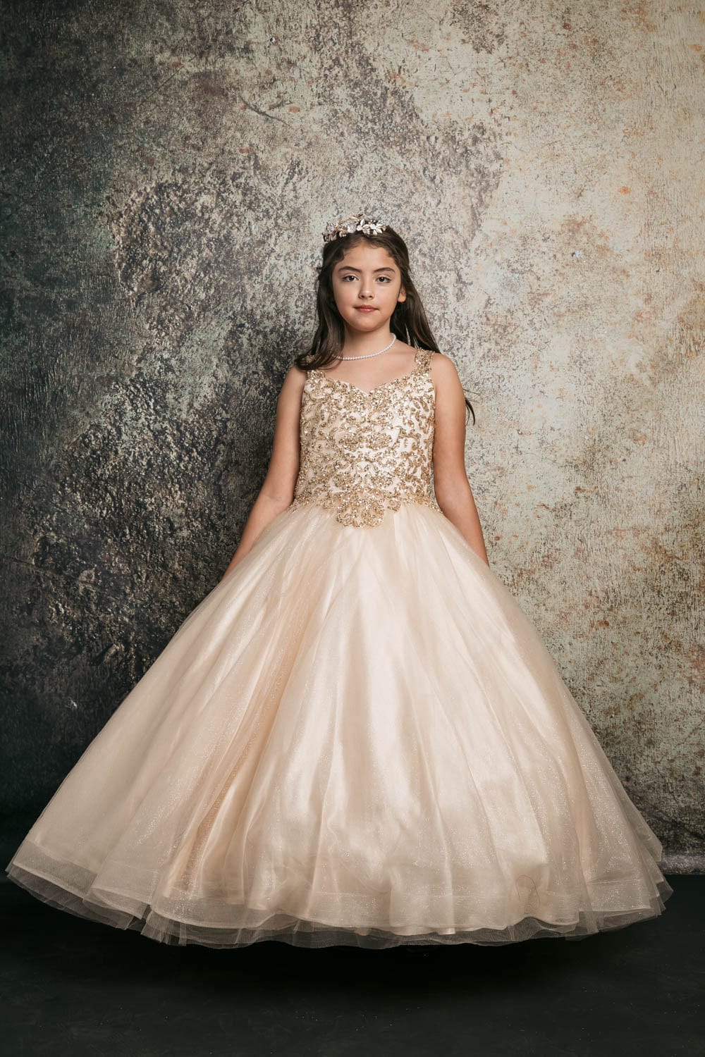 communion dresses Princess Sequin Embroidery Ball Gown Petite Adele flower girl dresses