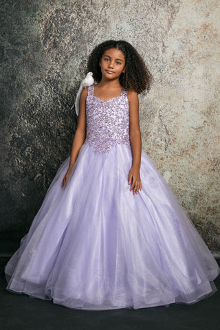 communion dresses Princess Sequin Embroidery Ball Gown Petite Adele flower girl dresses