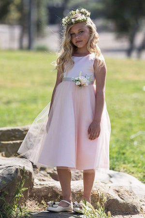 communion dresses Rosybell Dress Blush Petite Adele flower girl dresses