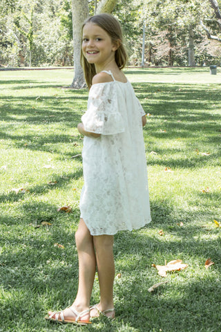 Summer Boho Off The Shoulder  dress-blush
