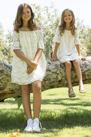 Summer Boho Off The Shoulder  dress-ivory