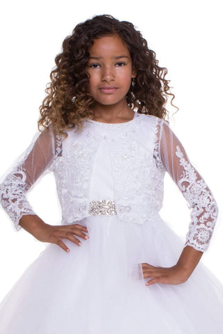 Sweet Beaded Long Sleeve Bolero