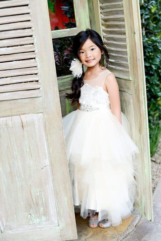 communion dresses The Fancy Dress- Blush Pink vendor-unknown flower girl dresses