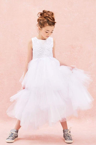 communion dresses The Lavish Dress-White vendor-unknown flower girl dresses